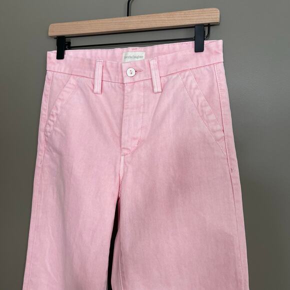 NWOT THE TAYLOR LOW RISE TROUSER Ballet Slipper Pink Size 23 Wide Leg Slouchy - Picture 8 of 16